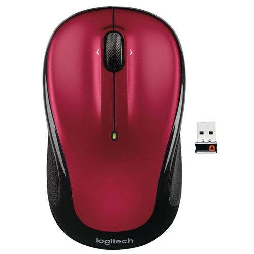Logitech M325 Wireless Optical Mouse, Red, 910-002651