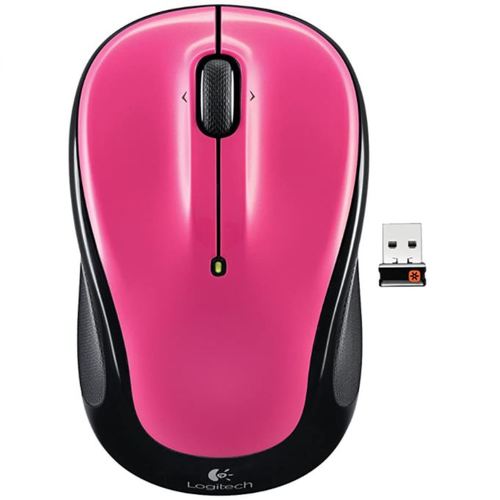 Logitech M325 Wireless Optical Mouse, Brilliant Rose, 910-003121