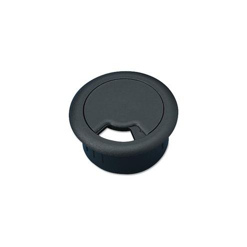 CordAway Grommet, Adjustable - 3-1/8" dia., 1-1/8" deep, Black, 1/pack