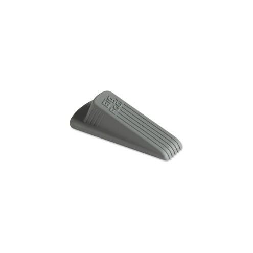 Big Foot Doorstop, Gray - Heavy-Duty, No-Slip, 100% Rubber, 4-3/4"L x 2-1/4"W x 1-1/4"H, 1/pk