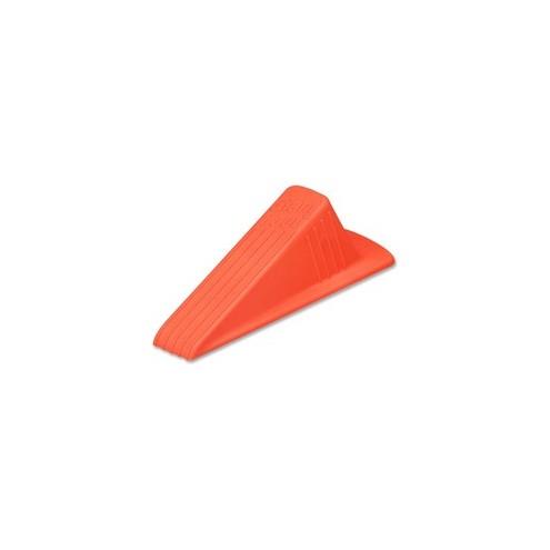 Giant Foot Doorstop, Orange - Heavy-Duty, No-Slip, 6-3/4"L x 3-1/2"W x 2"H