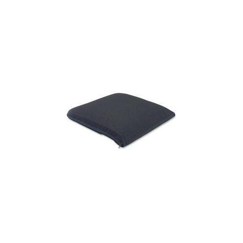 Master Mfg. Co The ComfortMakers&reg; Seat/Back Cushion, Deluxe, Adjustable, Black - 17"w x 17-1/2"h x 2-3/4"d, Polyurethane and Memory Foam Inserts, 1/Each