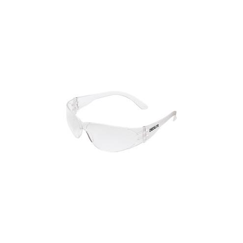 Crews Checklite Anti-fog Safety Glasses - Anti-fog, Scratch Resistant, Lightweight - Ultraviolet Protection - Polycarbonate Lens - Clear - 1 Each