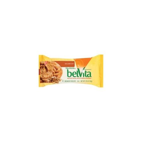 belVita Breakfast Biscuits - Individually Wrapped, No Artificial Flavor - Golden Oat - 1.76 oz - 8 / Box