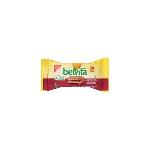 belVita Breakfast Biscuits - Individually Wrapped, Hydrogenated Oil-free, No Artificial Flavor, Sweetener-free - Brown Sugar - 1.76 oz - 8 / Box