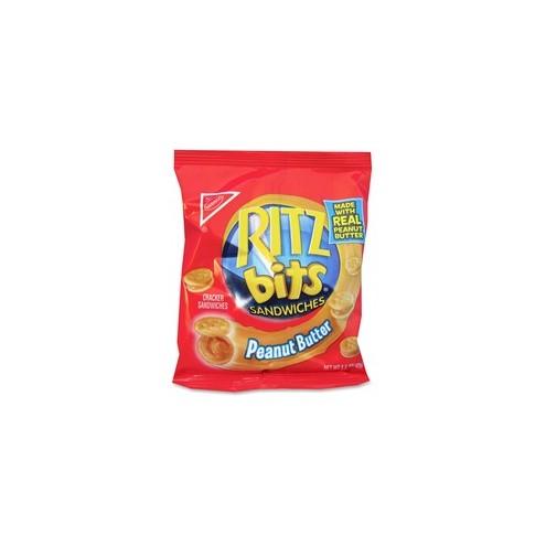 Mondelez Miniature Peant Butter Cracker Sandwiches - Peanut Butter - Packet - 1.50 oz - 60 / Carton