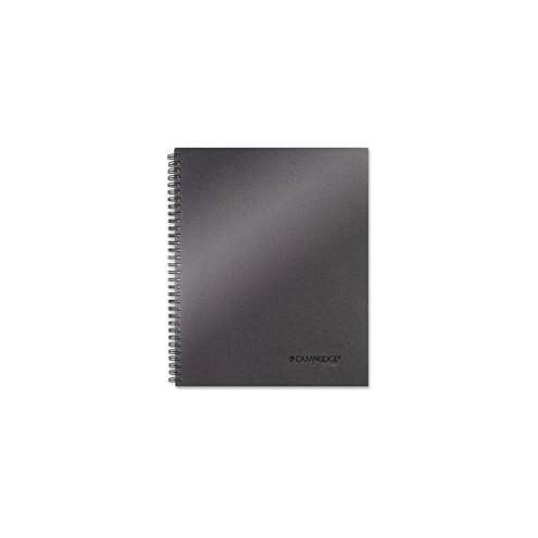 Mead Titanium 11" Metallic Notebook - Twin Wirebound - 20 lb Basis Weight - 11" x 9.1" - Perforated - Recycled - 1Each