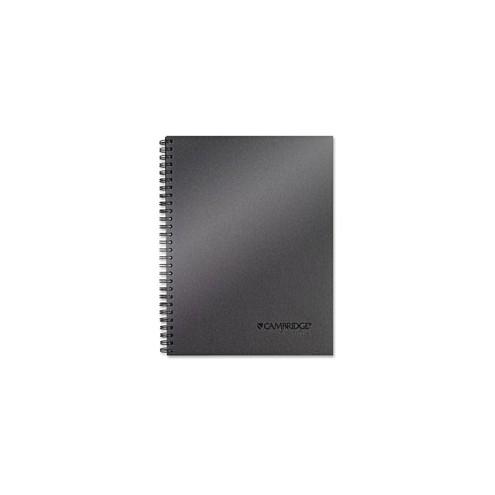 Mead Titanium 9-12" Metallic Notebook - 80 Sheets - Twin Wirebound - 20 lb Basis Weight - 7.5" x 9.5" - Perforated - Recycled - 1Each
