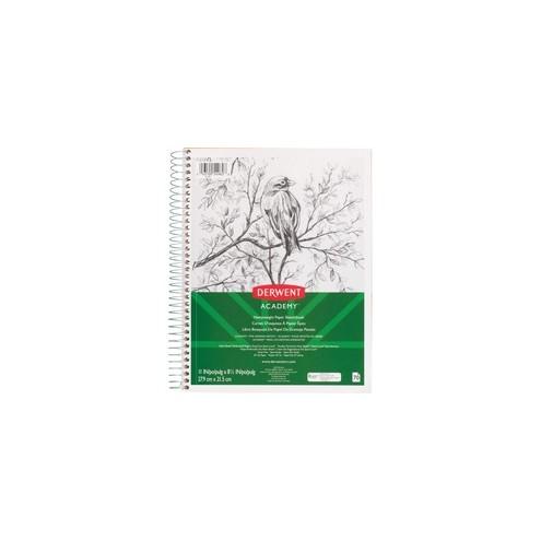 Mead Academy Heavyweight Paper Sketch Journal - Letter - Wire Bound - 67 lb Basis Weight - 8 1/2" x 11" - White Paper - 1Each