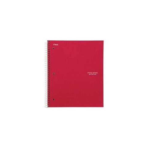 Five Star College Ruled 3 - subject Notebook - Letter - 150 Sheets - Wire Bound - College Ruled - 8 1/2" x 11" - Red Cover - Kraft Cover - 1Each
