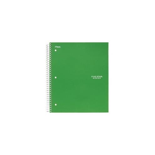 Five Star Wirebound College Rule 5 - subject Notebook - Letter - 200 Sheets - Wire Bound - College Ruled - 8 1/2" x 11" - Green Cover - 1Each