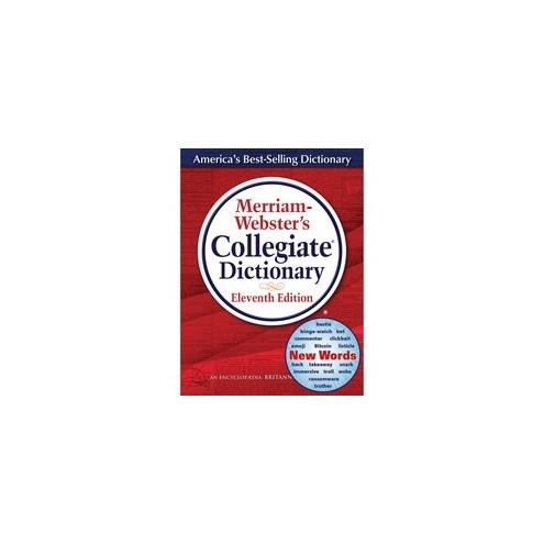 Merriam-Webster 11th Edition Collegiate Dictionary Printed/Electronic Book - Hardcover, CD-ROM - English - PC, Mac