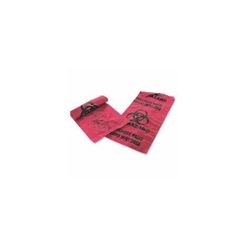 Medegen MHMS Infectious Waste Red Disposal Bags - 1 gal - 11" Width x 14" Length x 1.25 mil (32 Micron) Thickness - Red - 200/Box - Office Waste