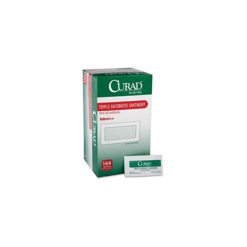 Curad Triple Antibiotic Ointment Packets - 0.30 oz - 144 / Box