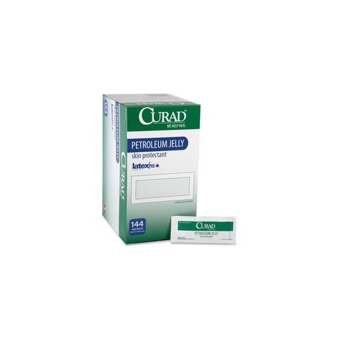 Curad Petroleum Jelly Ointment Packets - Ointment - 0.18 oz (5 g) - Tube - For Dry Skin - Moisturising, Latex-free - 144 / Box