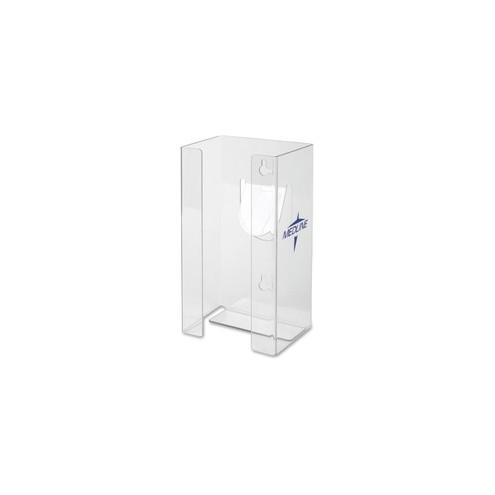 Medline Plastic Single Glove Box Holder - Horizontal, Vertical - Plexiglass - 12 / Case - Clear