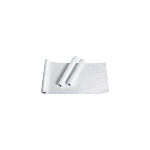 Medline Exam Table Crepe Paper - 125 ft Length x 21" Width - Poly - White - 12 / Box