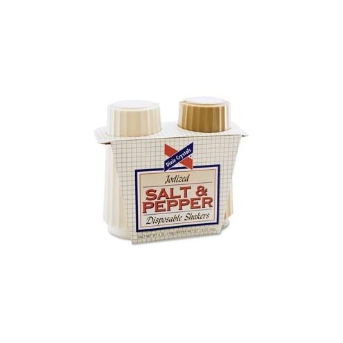 Dixie Crystals Salt & Pepper Shakers Set - 4 oz Salt, 1.50 oz Pepper - 1/Pack