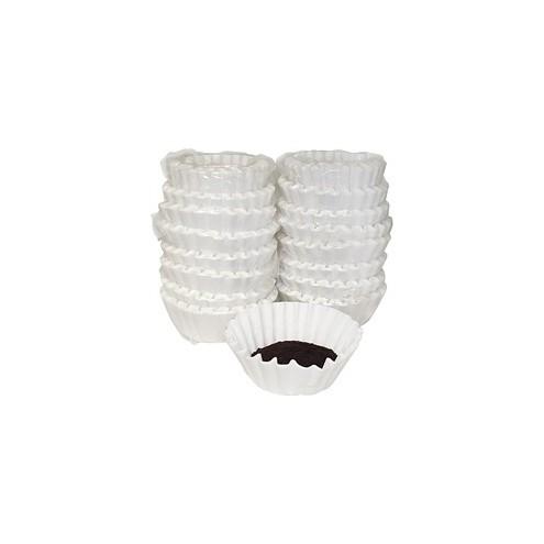 Melitta Basket-style Coffeemaker Coffee Filters - Heavyweight, Tear Resistant, Disposable, Compostable - 800 / Box - White