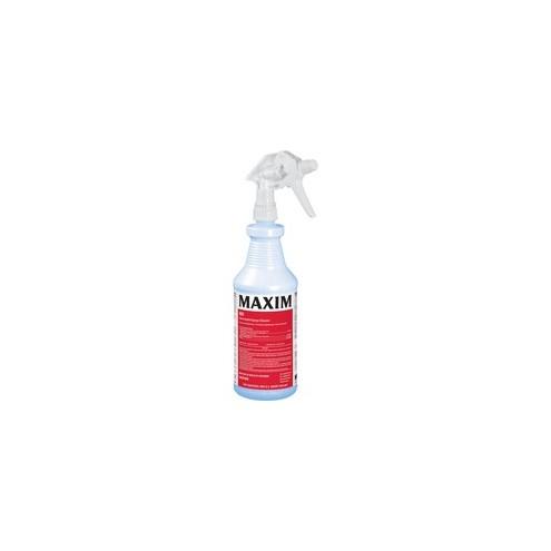 Midlab Germicidal Spray Cleaner - Ready-To-Use Spray - 32 fl oz (1 quart) - Lemon Scent - 12 / Carton - Clear