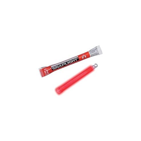 Miller's Creek 6" Emergency Snaplights - 6" Length - 12 Hour Glow Time - Red