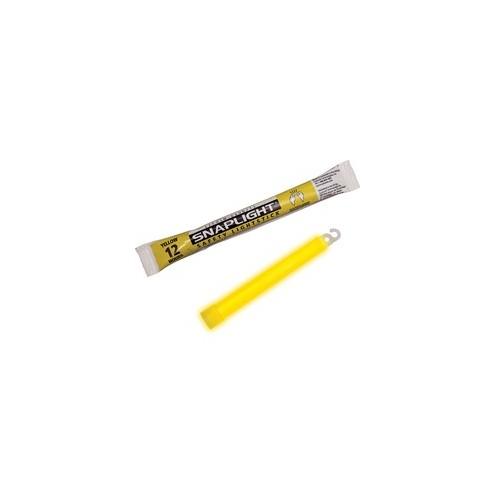 Miller's Creek 6" Emergency Snaplights - 6" Length - 12 Hour Glow Time - Yellow