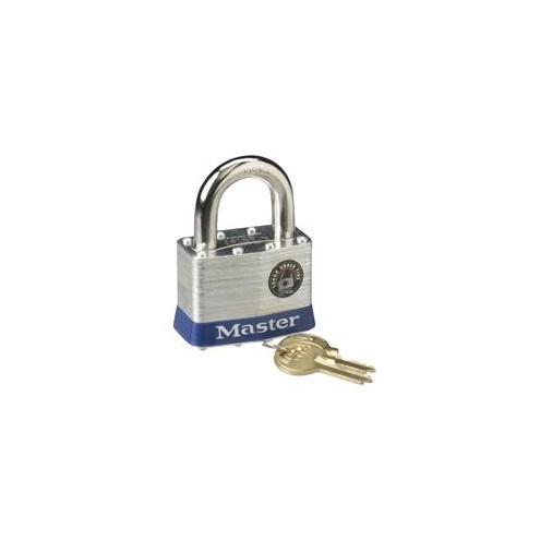Master Lock 2" Steel Security Padlock - Cut Resistant - Steel Body - Silver - 1 Each