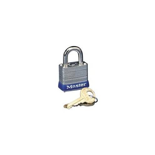 Master Lock High Security Padlock - Keyed Different - 0.18" Shackle Diameter - Cut Resistant, Rust Resistant - Steel Body, Steel Shackle - Silver - 1 Each