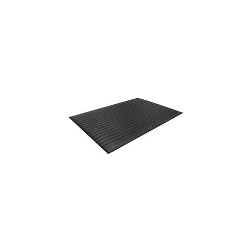 Guardian Floor Protection Air Step Anti-Fatigue Mat - Indoor - 24" Length x 36" Width x 0.37" Thickness - Polycarbonate - Black