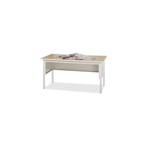 Mayline Mailflow-To-Go Sorting Table - 60" x 30" x 36" - 1 Shelve(s) - Material: Steel Leg - Finish: Chrome, Gray