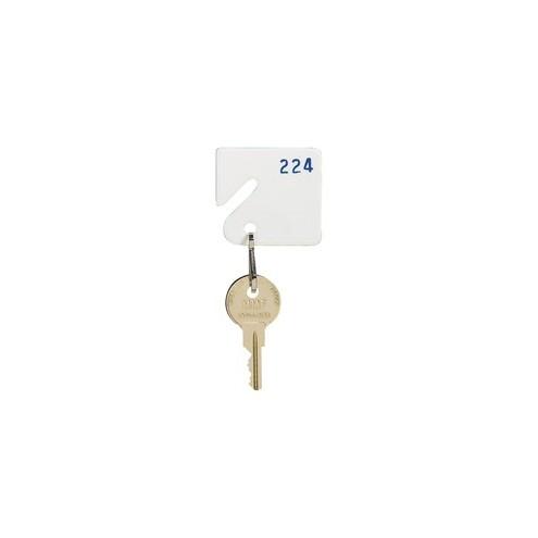 MMF White Plastic Key Tags - Plastic - White