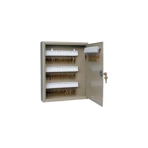 Steelmaster Key Cabinet - 80-key capacity - 5-Drawer - 14" x 3.1" x 17.1" - 5 x Drawer(s) - Security Lock - Sand - Steel - Recycled