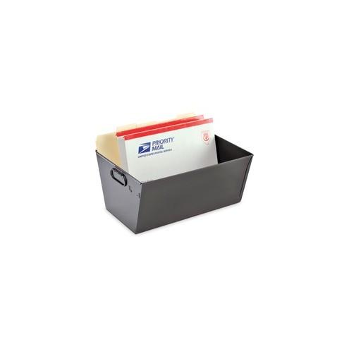 MMF Posting Tubs - External Dimensions: 15.1" Width x 11.4" Depth x 7"Height - Media Size Supported: Legal - Heavy Duty - Steel - Black - For File - Recycled - 1 Each