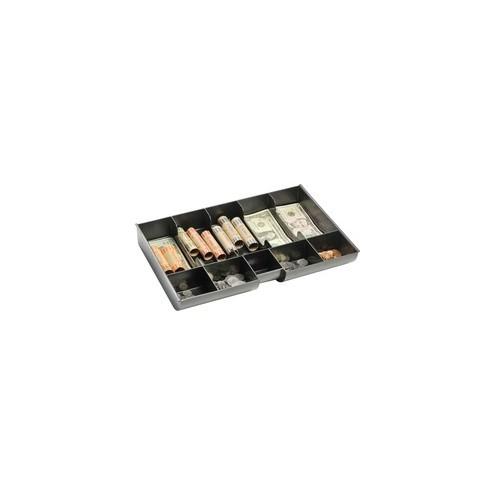 MMF Replacement Cash/Coin Tray - 1 x Cash Tray - 5 Bill/5 Coin Compartment(s) - Black - Plastic