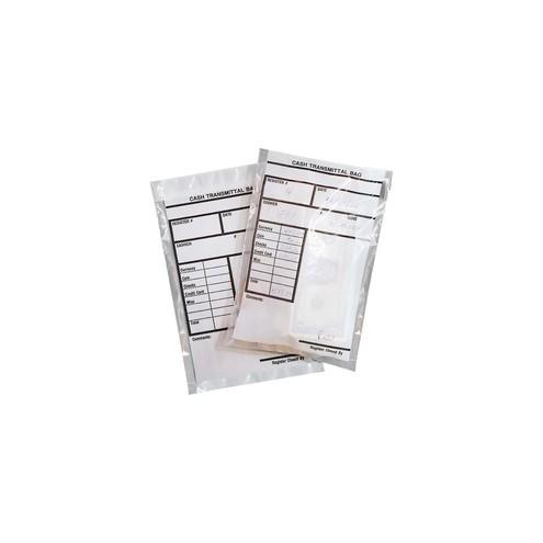 MMF Transmittal Bags - 6" Width x 9" Length x 2.75 mil (70 Micron) Thickness - Clear - Polyethylene - 500/Box - Coupon, Jewelry, Gift Certificate, Receipt, Check, Coin, Currency