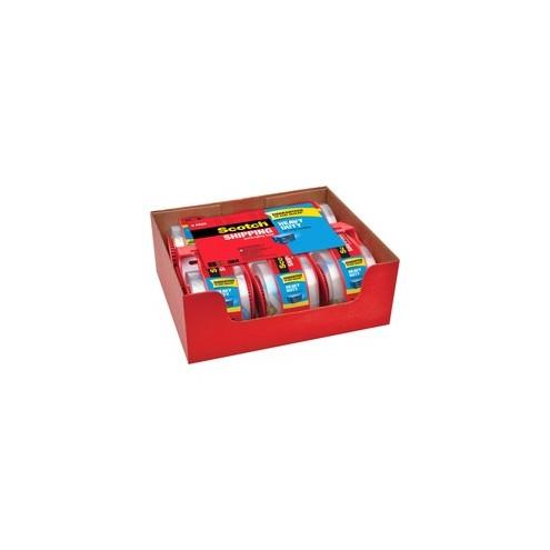Scotch Heavy-Duty Shipping / Packaging Tape - 22.20 yd Length x 1.88" Width - 3.1 mil Thickness - 1.50" Core - Synthetic Rubber Resin - Dispenser Included - Handheld Dispenser - 6 / Pack - Clear