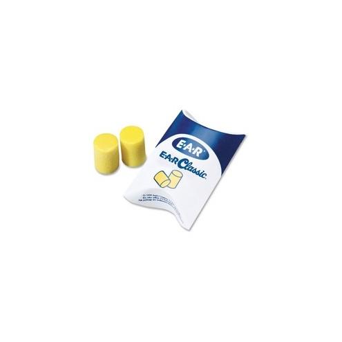 Aearo Classic Uncorded Earplugs - Moisture Resistant, Washable, Uncorded - Noise Protection - Foam - Yellow - 200 / Box