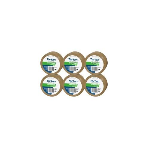 Tartan General-Purpose Packaging Tape - 54.60 yd Length x 1.88" Width - 1.9 mil Thickness - 3" Core - Synthetic Rubber Resin - 1.90 mil - Rubber Resin Backing - 6 / Pack - Tan