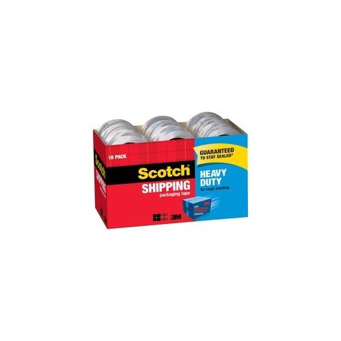 Scotch Heavy-Duty Shipping/Packaging Tape - 54.60 yd Length x 1.88" Width - 3.1 mil Thickness - 3" Core - 18 / Box - Clear