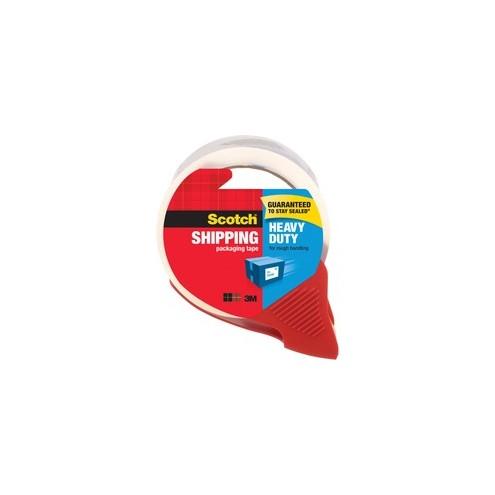 Scotch Heavy-Duty Shipping/Packaging Tape - 54.60 yd Length x 1.88" Width - 3.1 mil Thickness - 3" Core - Synthetic Rubber Resin - 3.10 mil - Dispenser Included - 1 Each - Clear