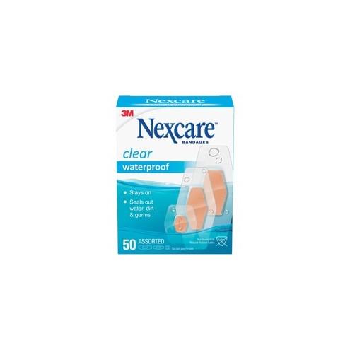 Nexcare Waterproof Bandages - 50/Box - Clear