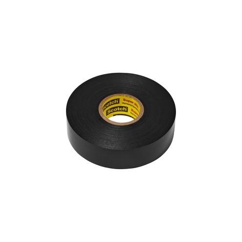 Scotch Super 33 Plus Vinyl Electrical Tape - 22 yd Length x 0.75" Width - Rubber - Vinyl Backing - 10 / Carton - Black