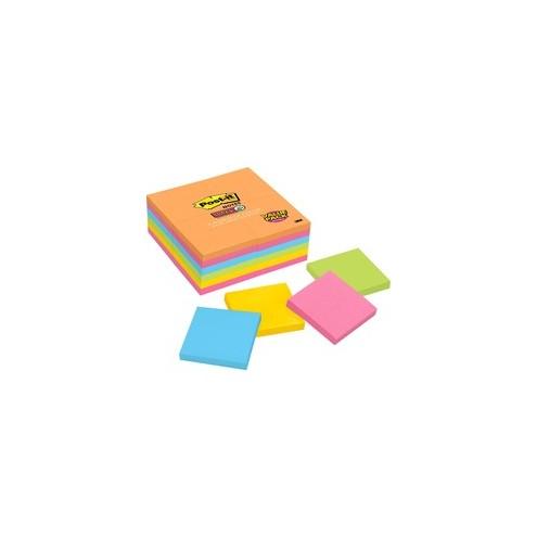 Post-it&reg; Super Sticky Notes - Rio de Janeiro Color Collection - 1680 x Multicolor - 3" x 3" - Square - 70 Sheets per Pad - Multicolor - Paper - Self-adhesive, Recyclable - 24 / Pack