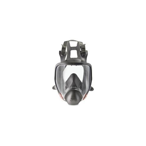 3M 6800 Full Facepiece Reusable Respirator - Reusable, Lightweight - Medium Size - Gases, Vapor, Particulate Protection - Thermoplastic - Black, Gray - 1 / Each