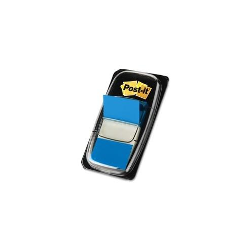 Post-it&reg; Blue Flag Value Pack - 12 Dispensers - 600 x Blue - 1" x 1.75" - Rectangle - Unruled - Blue - Removable, Repositionable, Reusable - 600 / Box