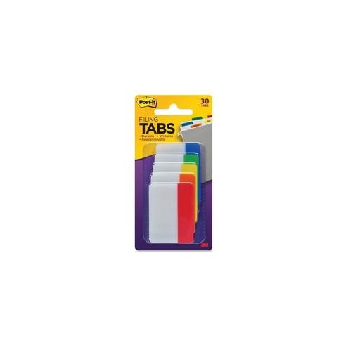 Post-it Tabs - Write-on Tab(s)2" Tab Width - Multicolor Tab(s) - 30 / Pack
