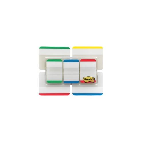 Post-it&reg; Tabs Value Pack - Primary Bar Colors - Write-on Tab(s) - 1" Tab Height x 2" Tab Width - Assorted, Multicolor Tab(s) - 66 / Pack