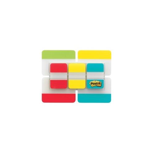 Post-it&reg; Tabs Value Pack - Primary Colors - Write-on Tab(s) - 1" Tab Height x 2" Tab Width - Assorted Tab(s) - 66 / Pack