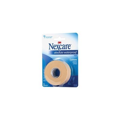 Nexcare Waterproof Tape - 15 ft Length x 1" Width - Foam - Dispenser Included - 1 Each - Aqua