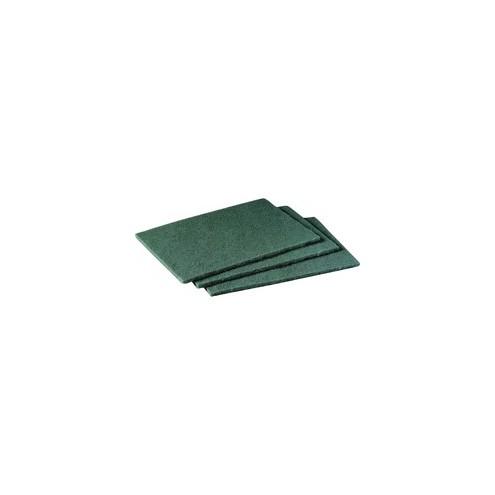 Scotch-Brite Scrubbing Pads - 7" Height x 6" Width x 9" Depth - 60/Carton - Synthetic - Green